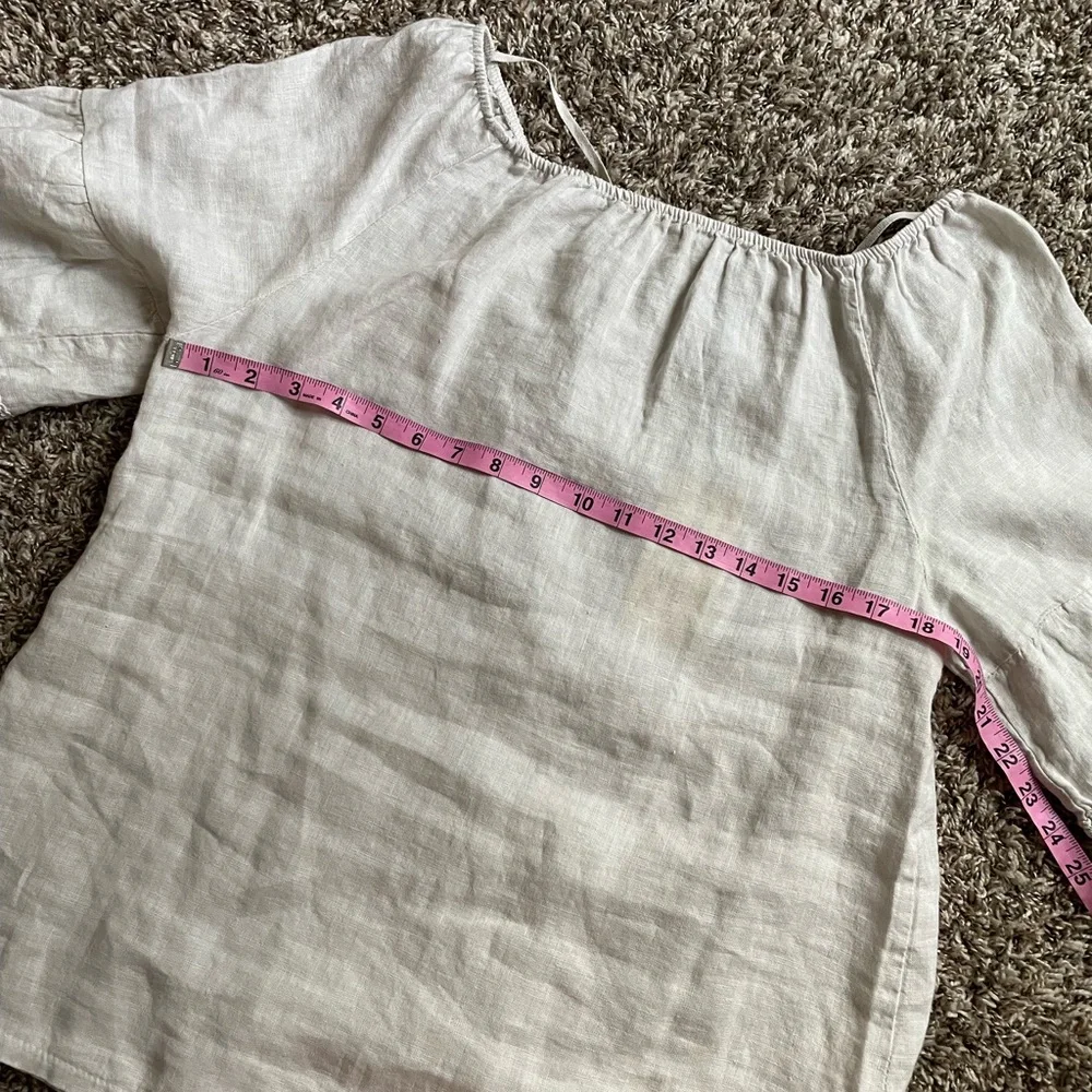 Linen Italian top - Picture 7 of 8